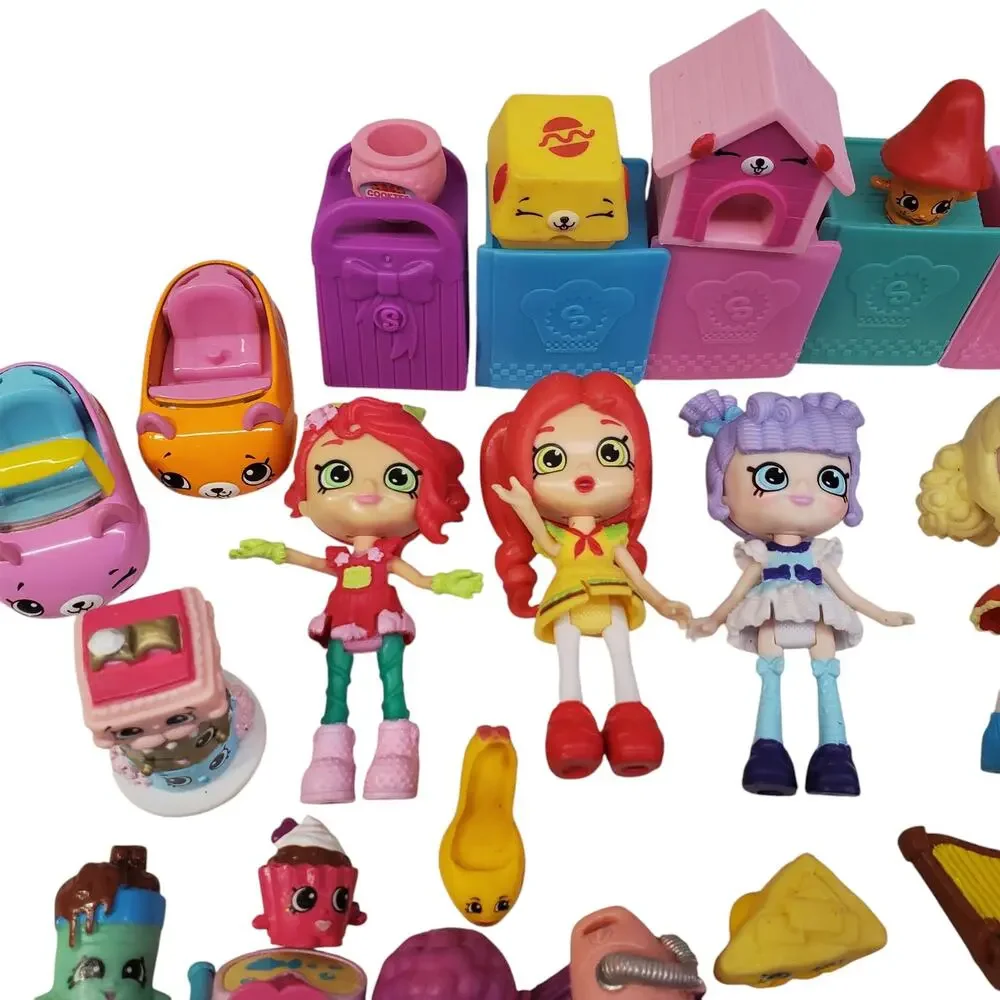 Shopkins Wedding Cake Mixed Lot Happy Places Shoppies Cutie Car Vintage Shopkins